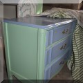 F53. Painted chest of drawers. 